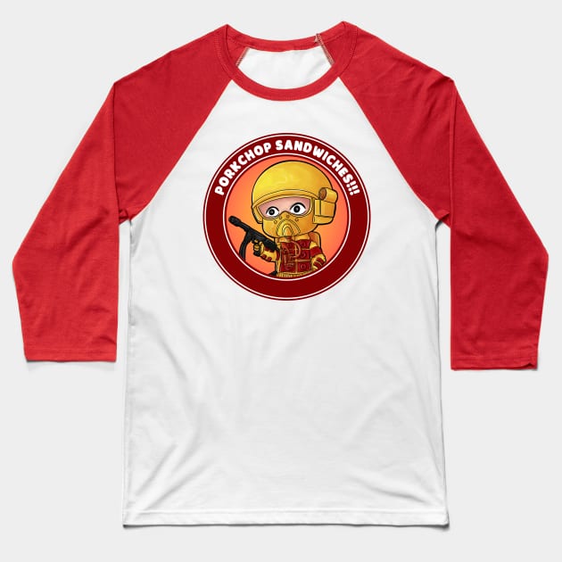 Porkchop Sandwiches Baseball T-Shirt by steviezee